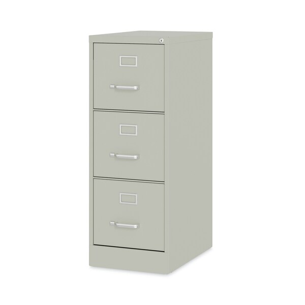 15 In W 3 Drawer File Cabinets, Light Gray,  Letter